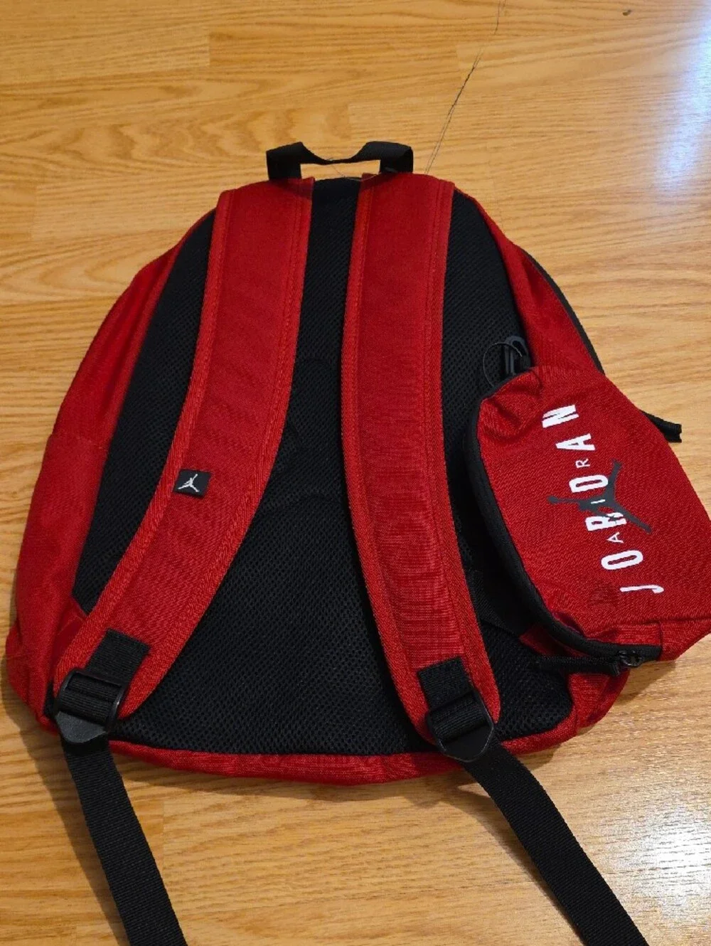 Nike Red AIR Jumpman Backpack with Pencil Case